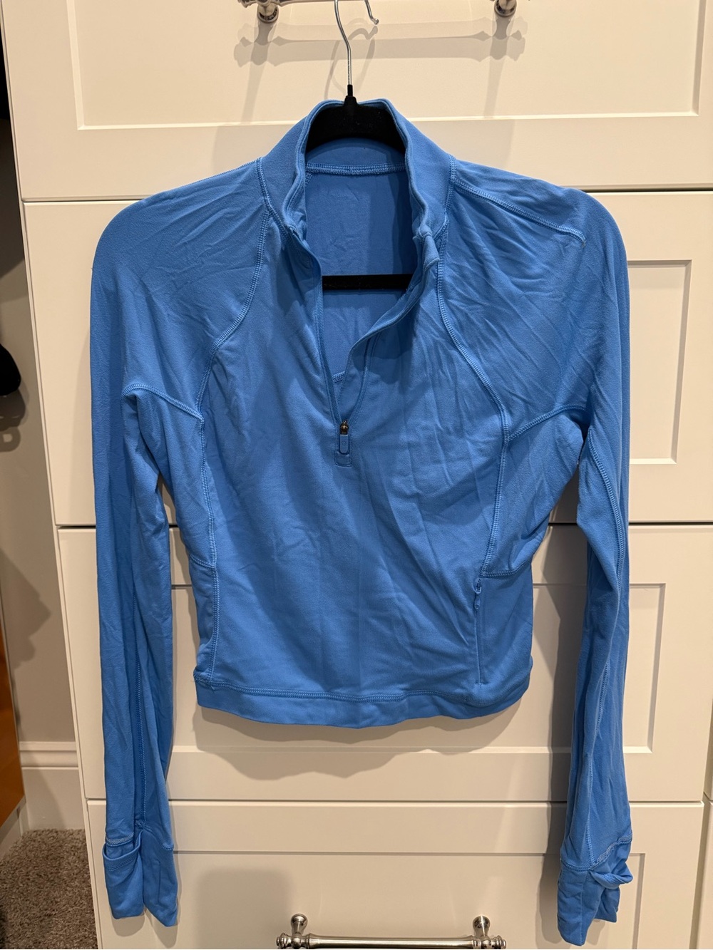 lululemon athletica Blue Quarter-Zip Performance Top